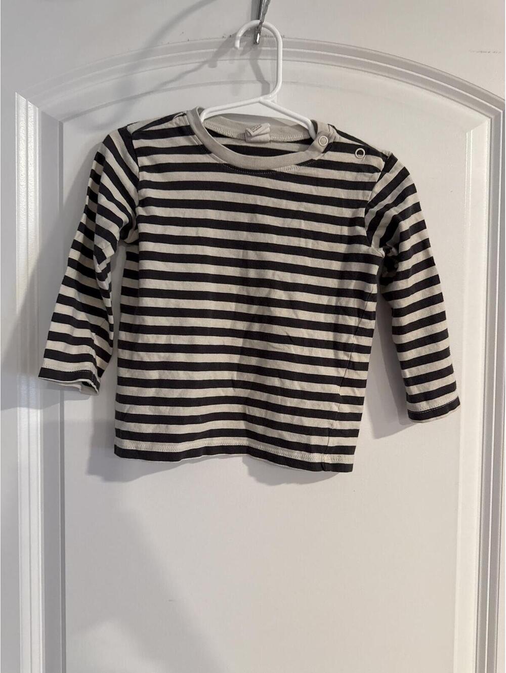 H&M Baby Striped Long Sleeve Shirt Size 12-18M